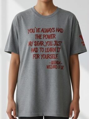 Glitter Wizard of Oz TShirt Unisex Large Inspirational Glinda Witch Movie Quote